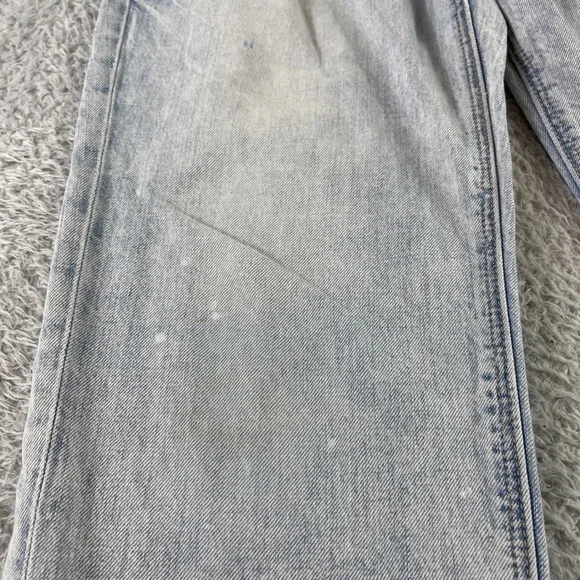 American Eagle Outfitters 90s Boyfriend Jeans Light Wash Distressed Size 8 - Picture 2 of 13